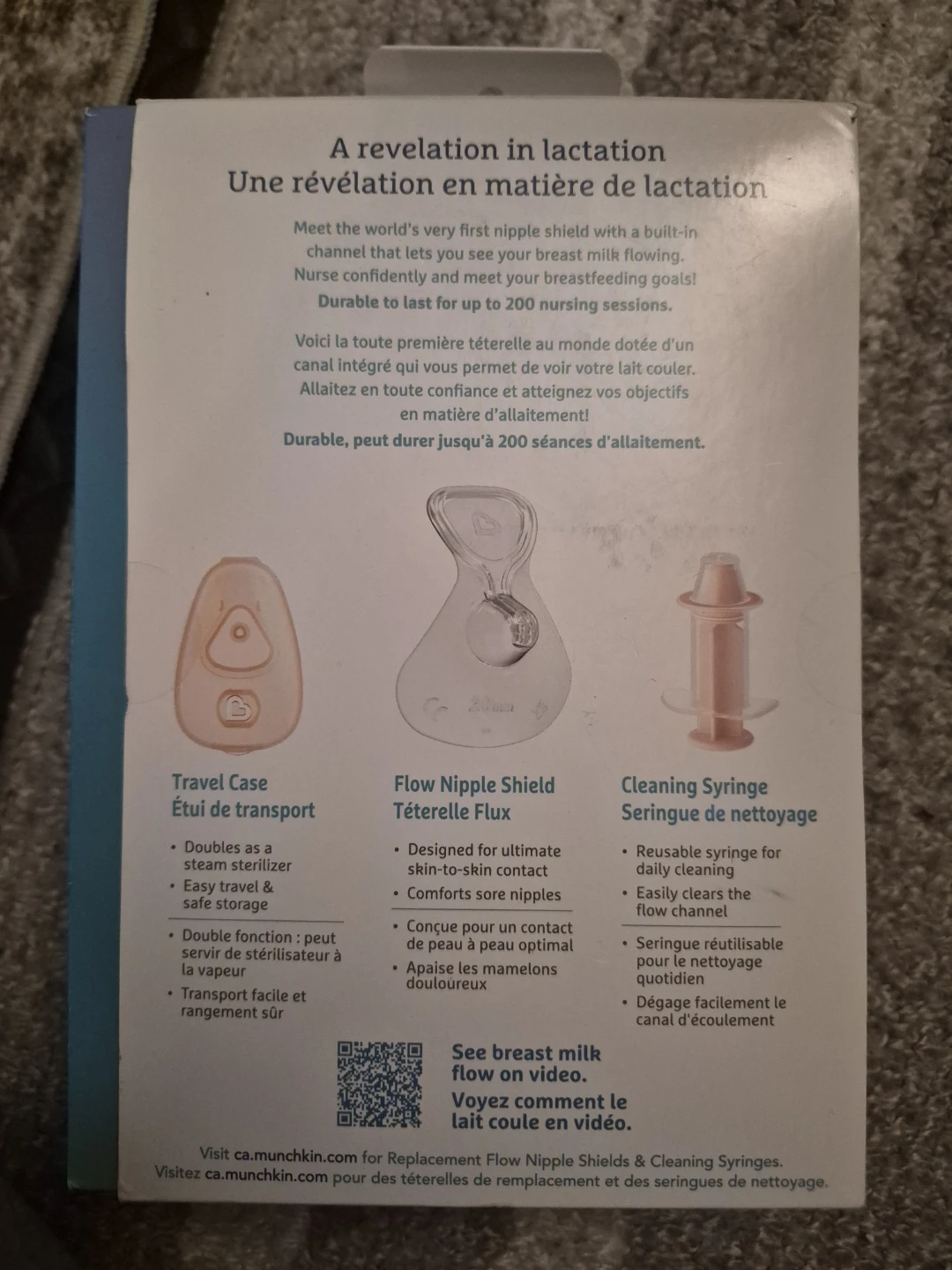 Munchkin Flow Nipple Shield + with See-Thru Channel - Size M - photo 2