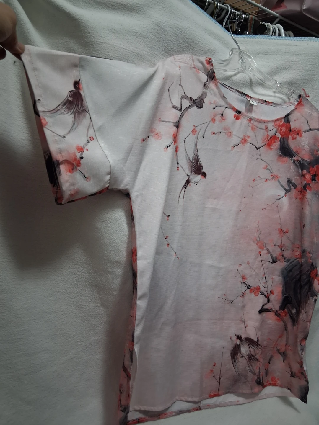Women's Blossom& Bird Print BLOUSE Size XL - photo 3
