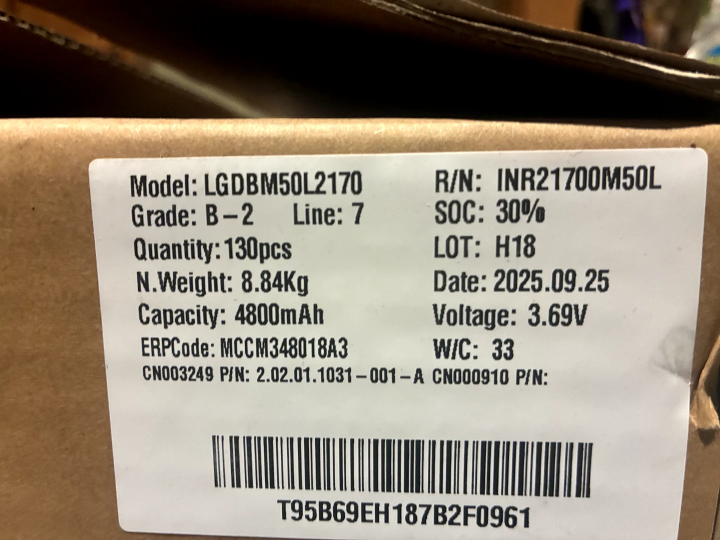 LG 18650 Rechargeable Lithium-ion Batteries (4800mAh, 3.69V) - photo 4