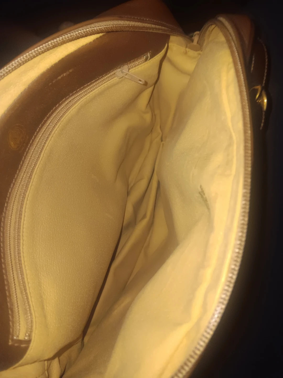 Vintage Brown Leather Shoulder Bag - photo 2