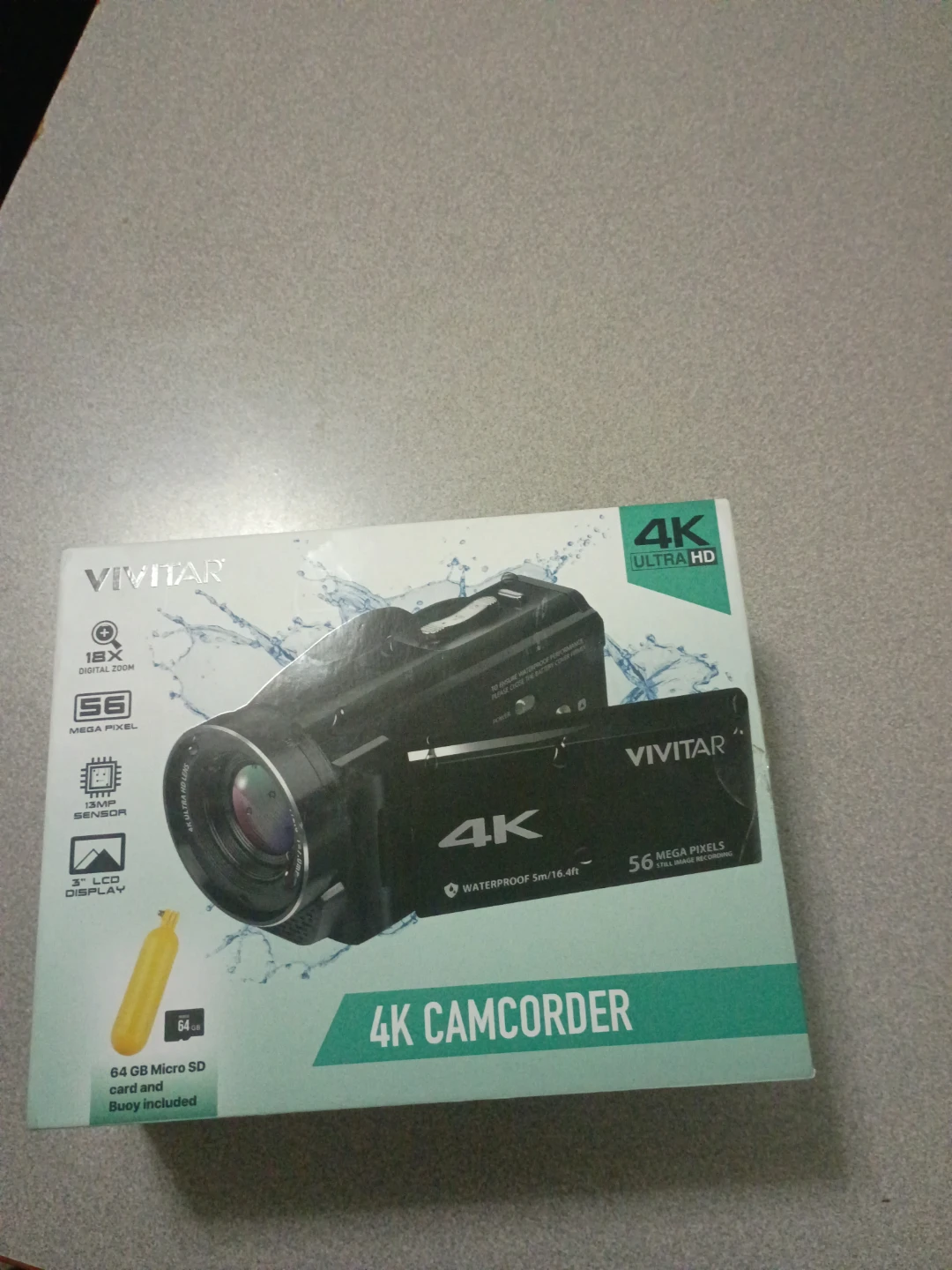 Vivitar 4K Camcorder with 64GB Micro SD Card
