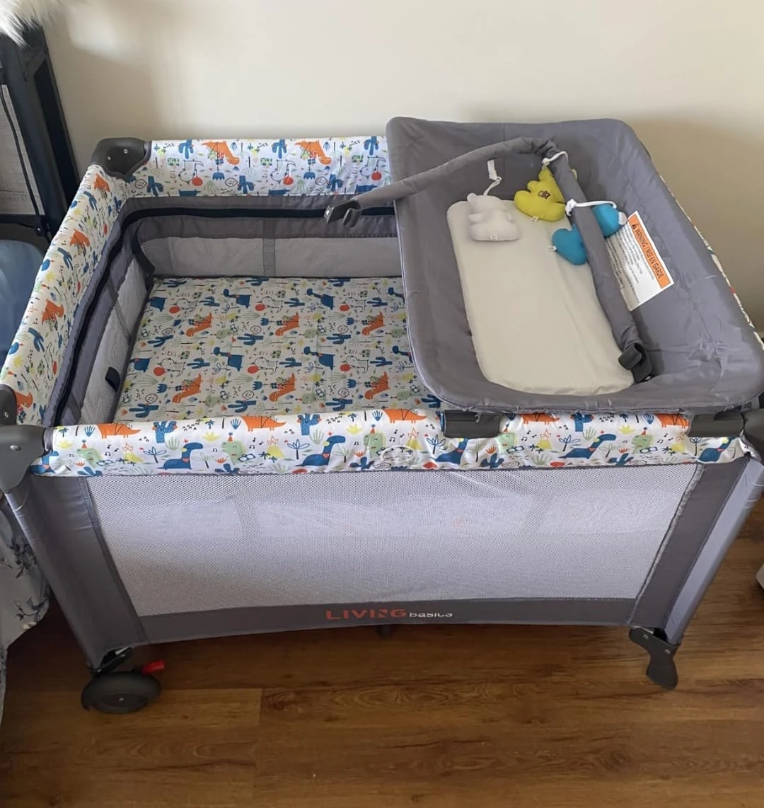 FREE - Living Basics Playard with Bassinet