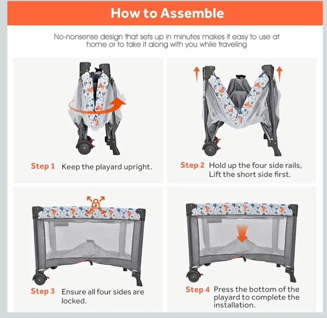 FREE - Living Basics Playard with Bassinet - photo 2