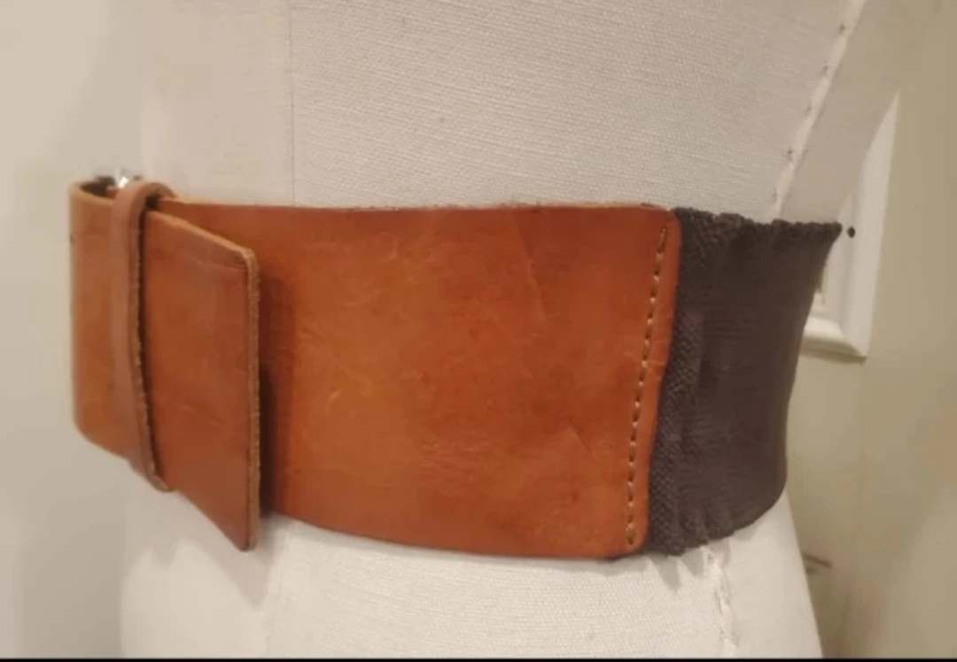 Vintage Leather Obi Belt - photo 4