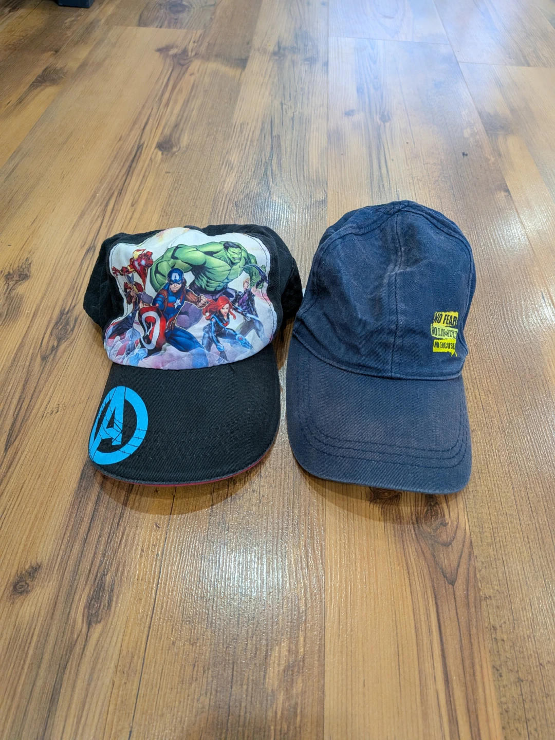 Marvel Avengers & "No Fear" Baseball kids Caps