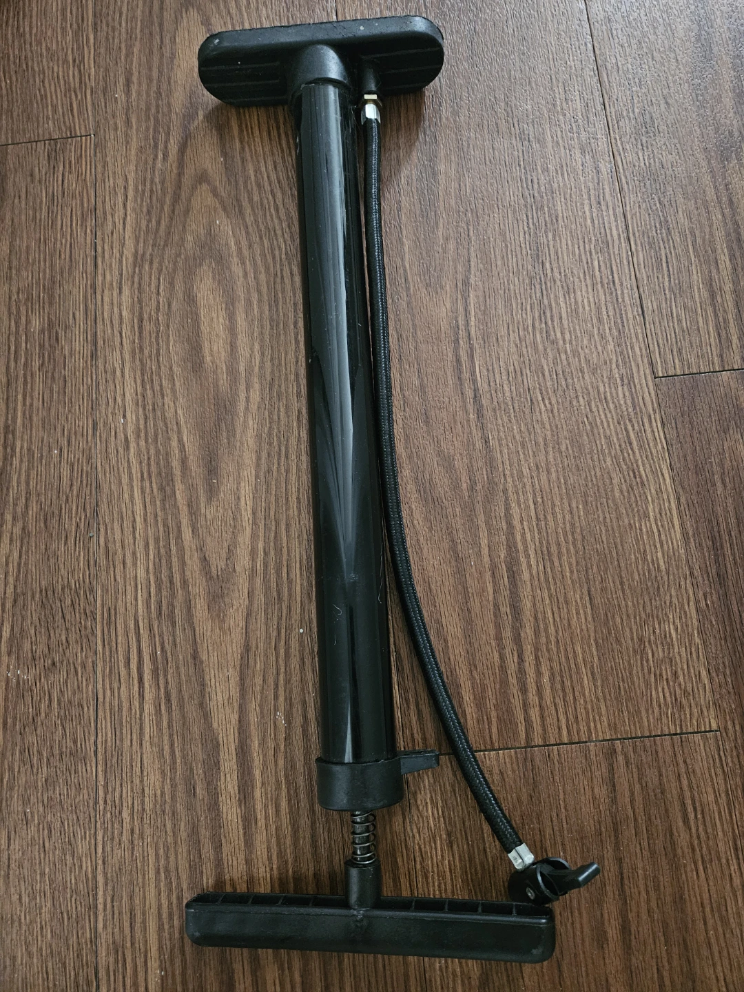 Black Bicycle Floor Pump - photo 2