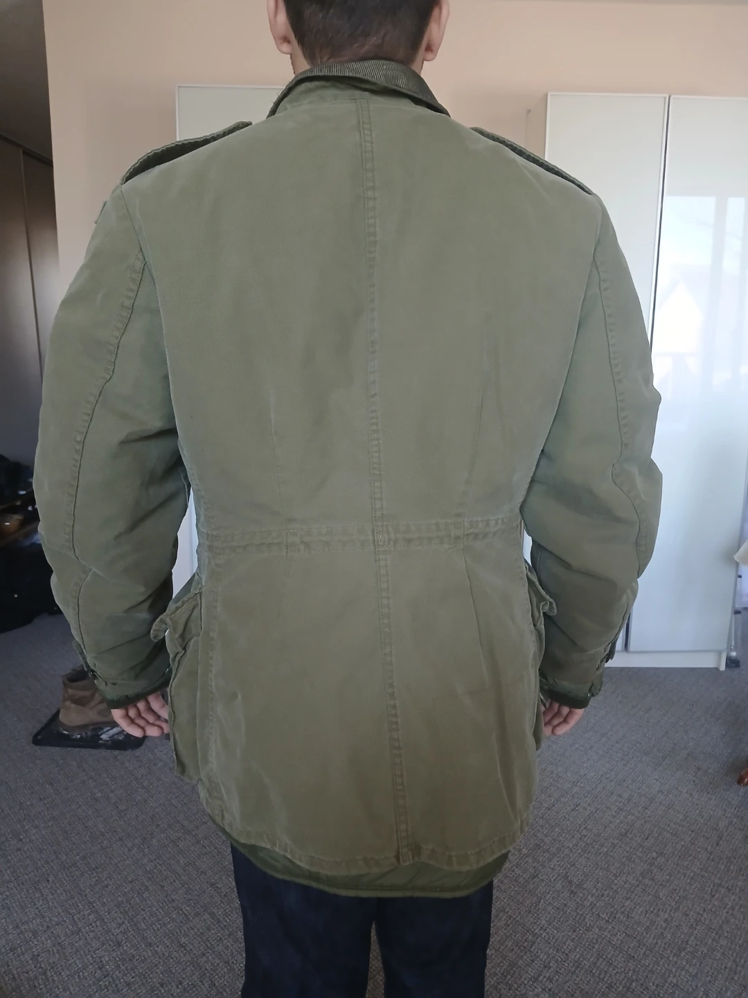 Olive Green Military Parka Jacket - photo 2