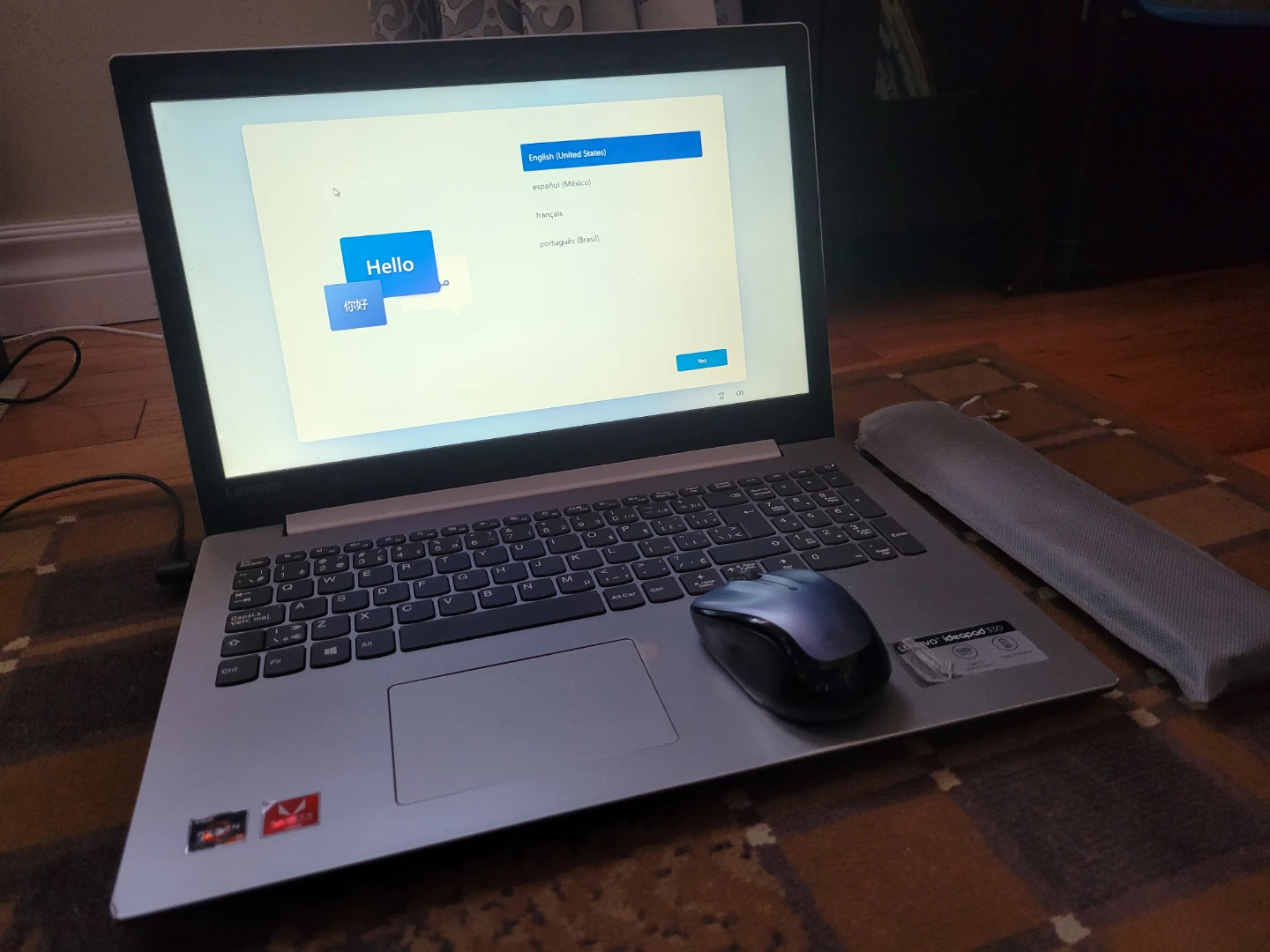 Lenovo ideapad 330 Laptop with Wireless Mouse and Stand