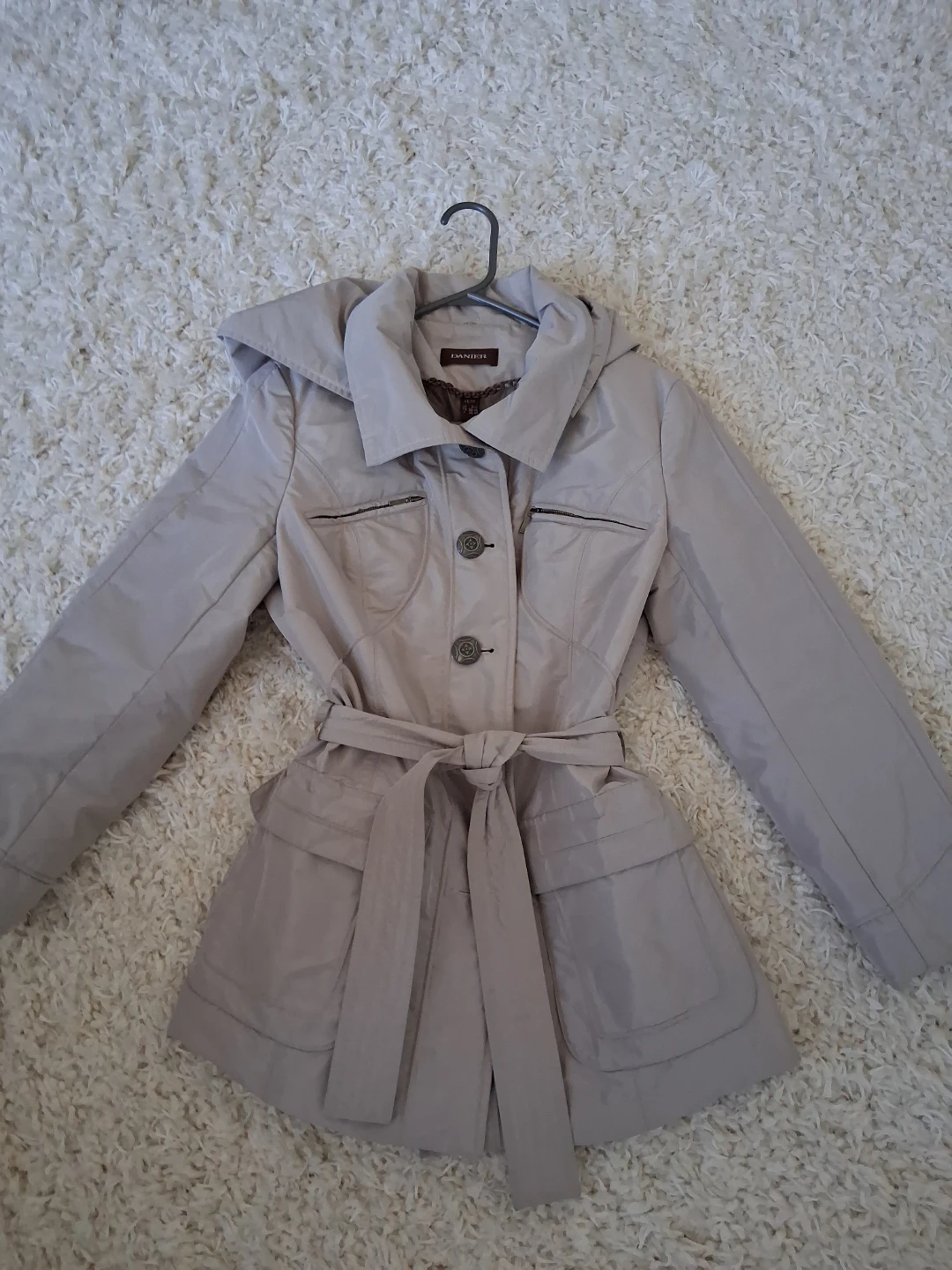 Daniel Hooded Belted Coat 🧡