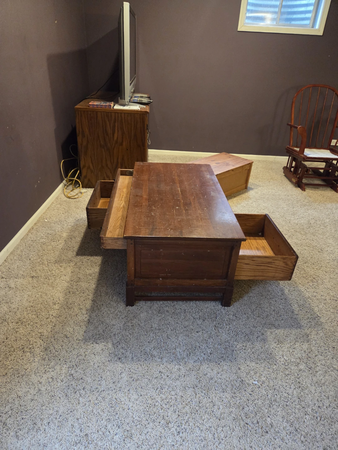 Vintage Wooden Chest of Drawers Coffee Table - photo 2