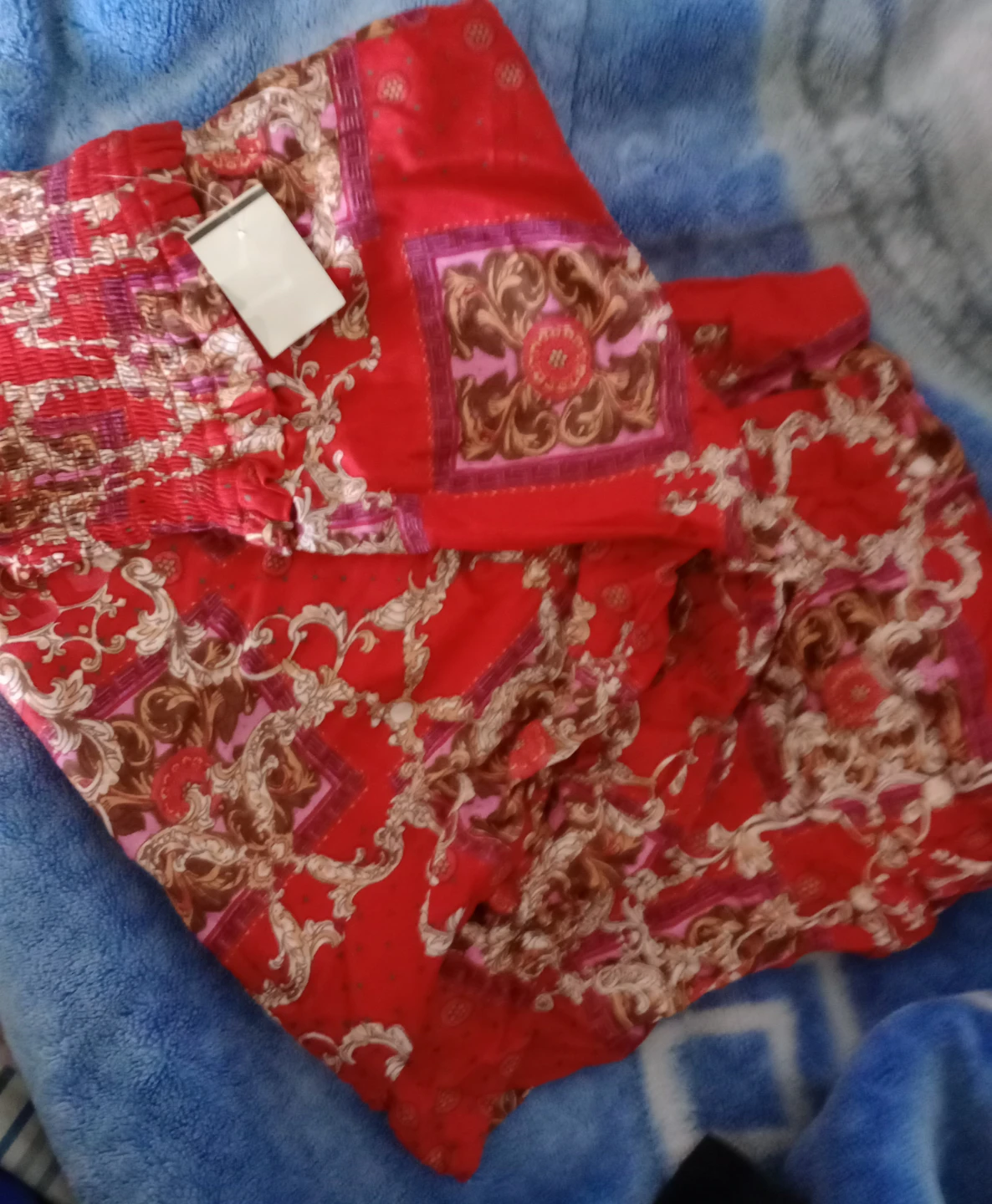 Red Pants with Baroque Print 🥕