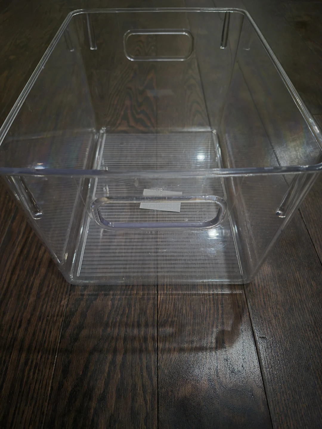 Clear Storage Bin with Handles - photo 2
