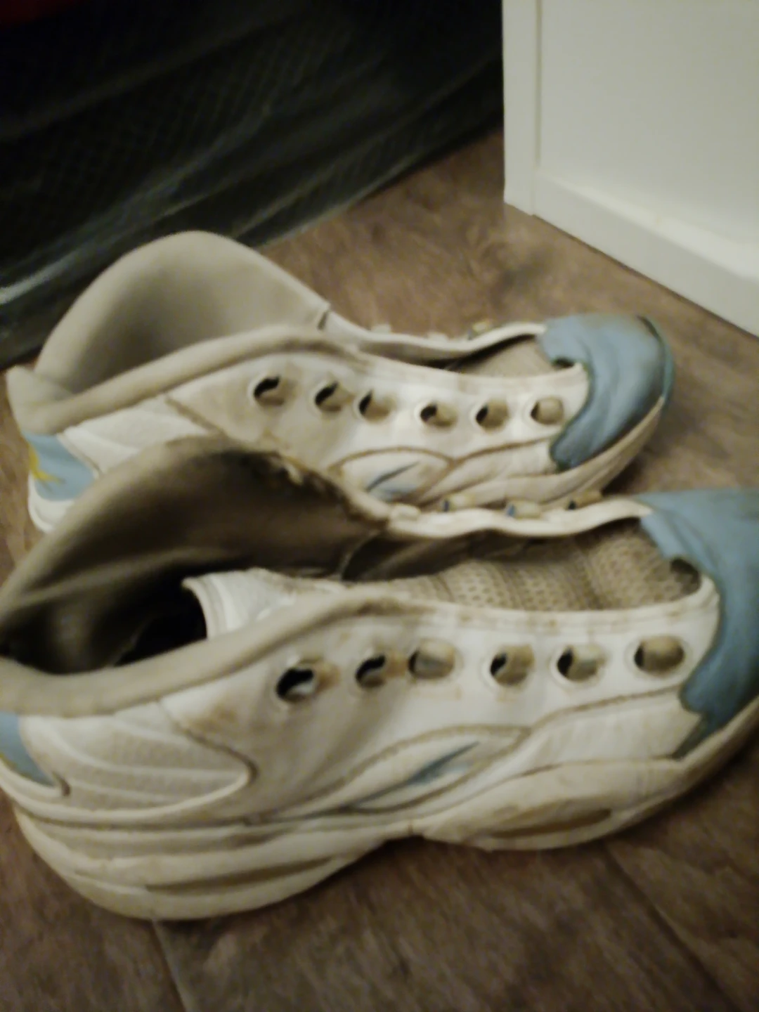 Reebok White and Blue Athletic Shoes - photo 3
