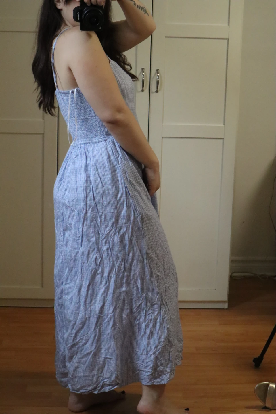Jopaa Women's Blue Gingham Maxi Dress Size M/M - photo 2