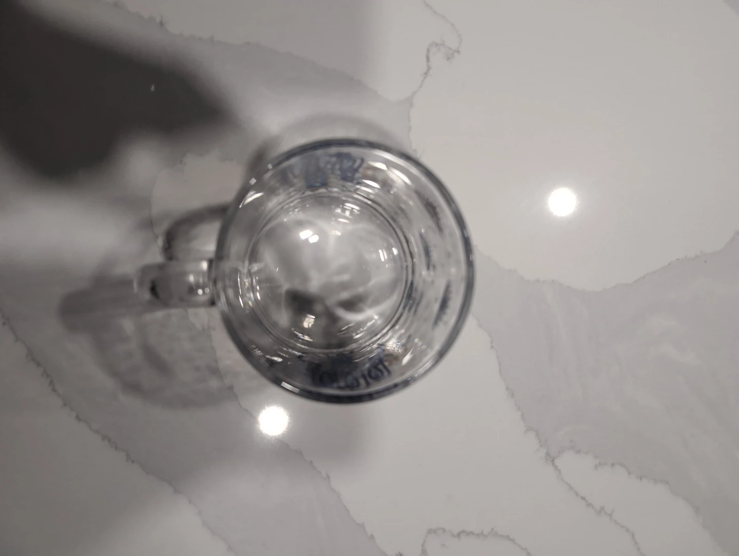 Clear Glass Mug with Hamsa Hand and Eye Design - photo 3