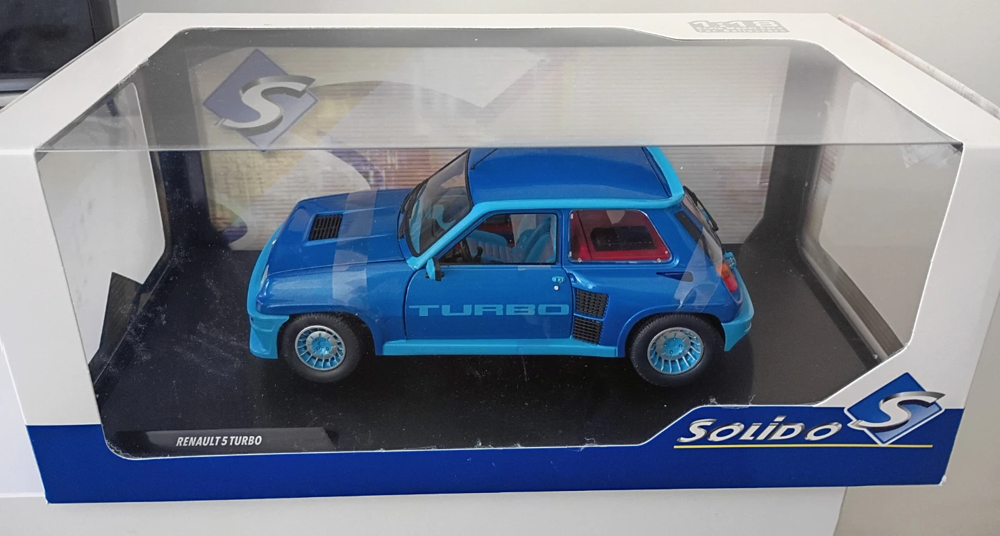 Solido 1:18 Renault 5 Turbo Blue Diecast Model Car