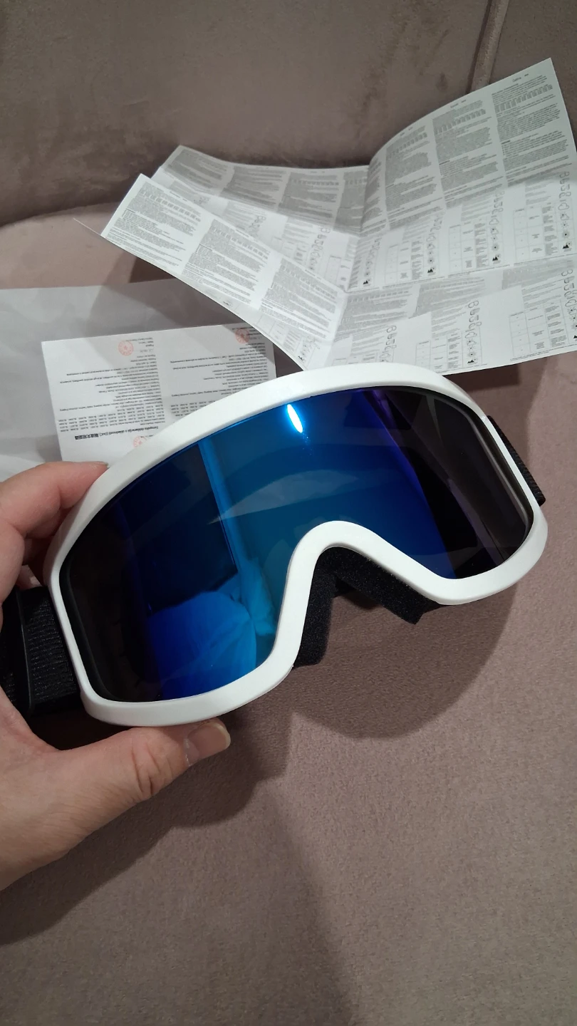 NEW Large Frame Snowboard Ski Goggles, UV400 Protection