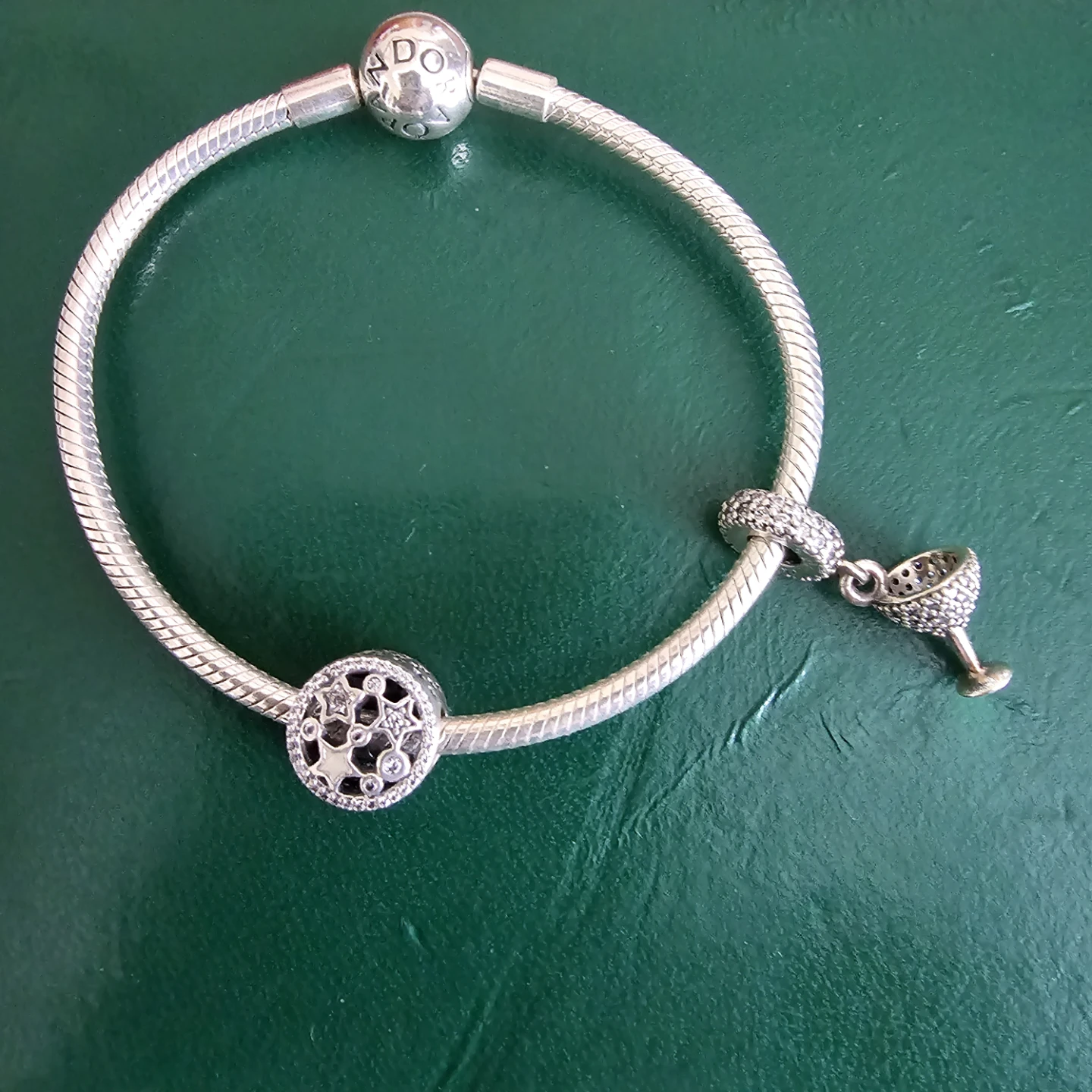 Pandora Silver Bracelet with Charms
