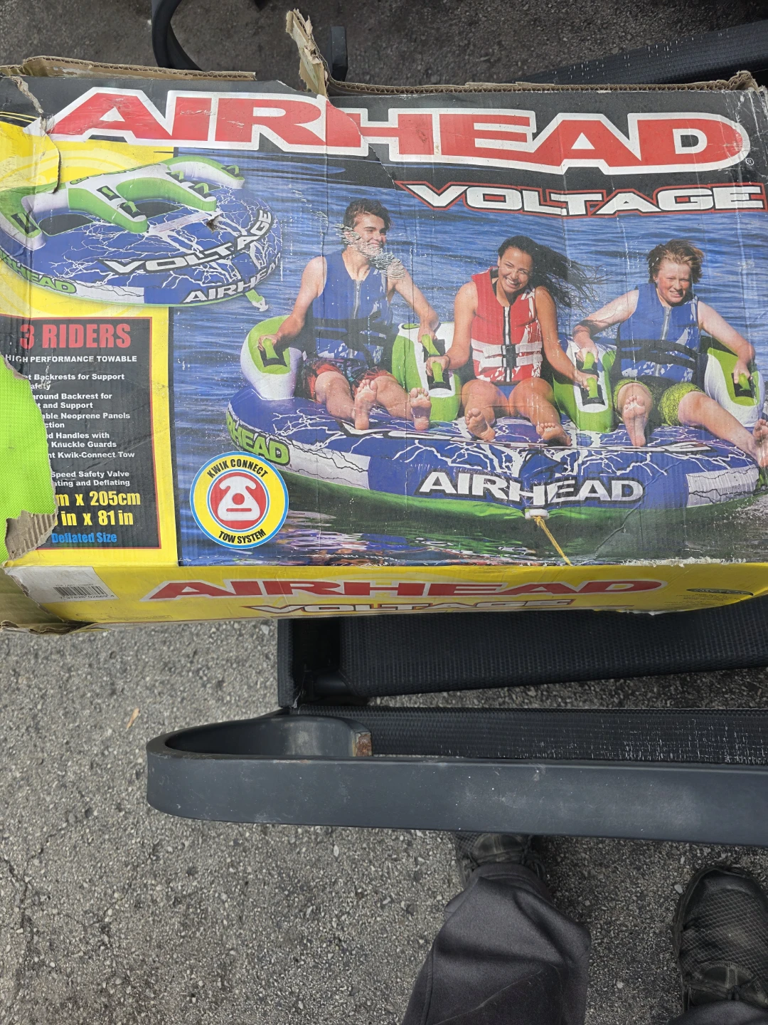 Airhead Voltage 3 Rider Towable Tube