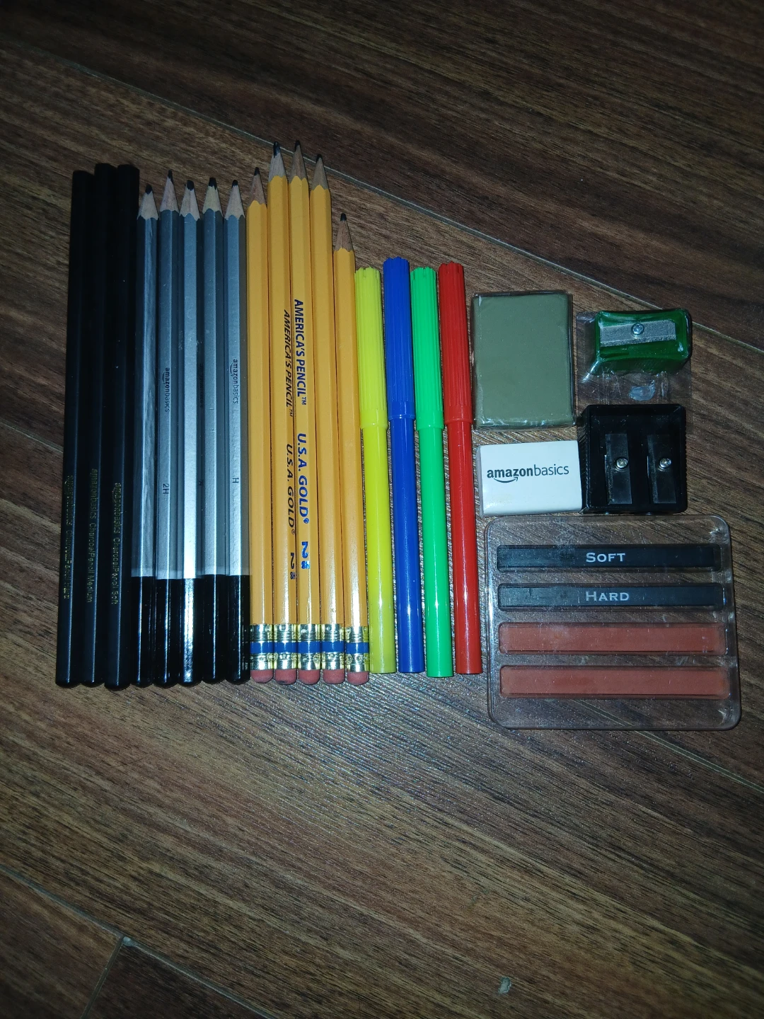 Pencils and Art Supplies Set