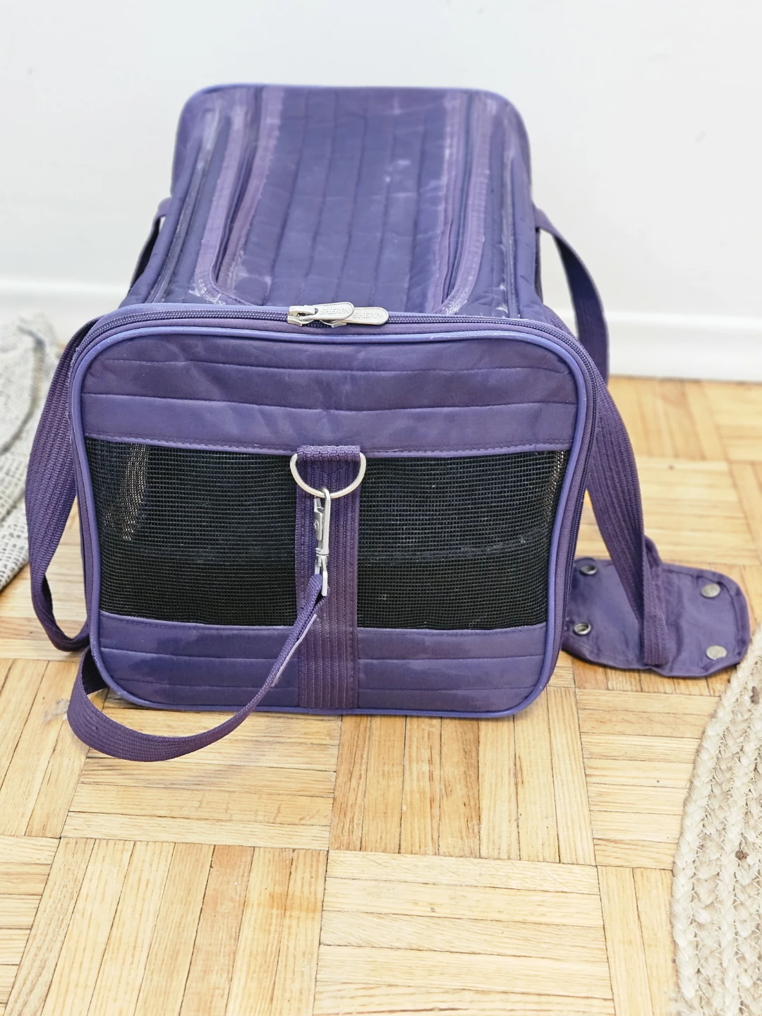 Free Sherpa Purple Pet Carrier Bag - airline compatible