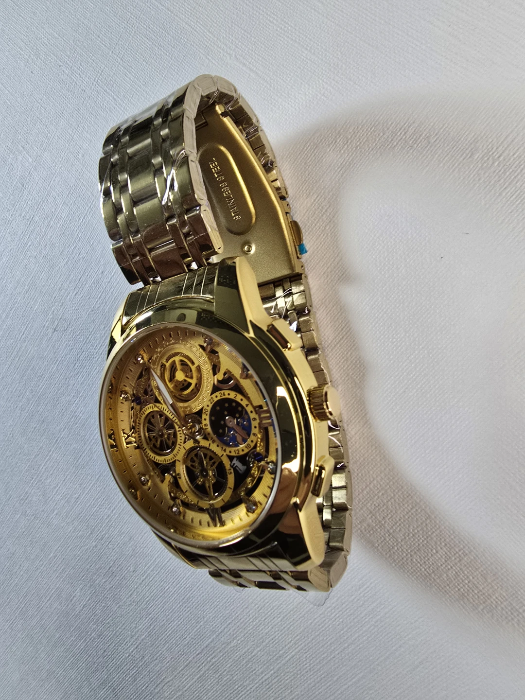 Skeleton Automatic Watch - Gold Tone - photo 2