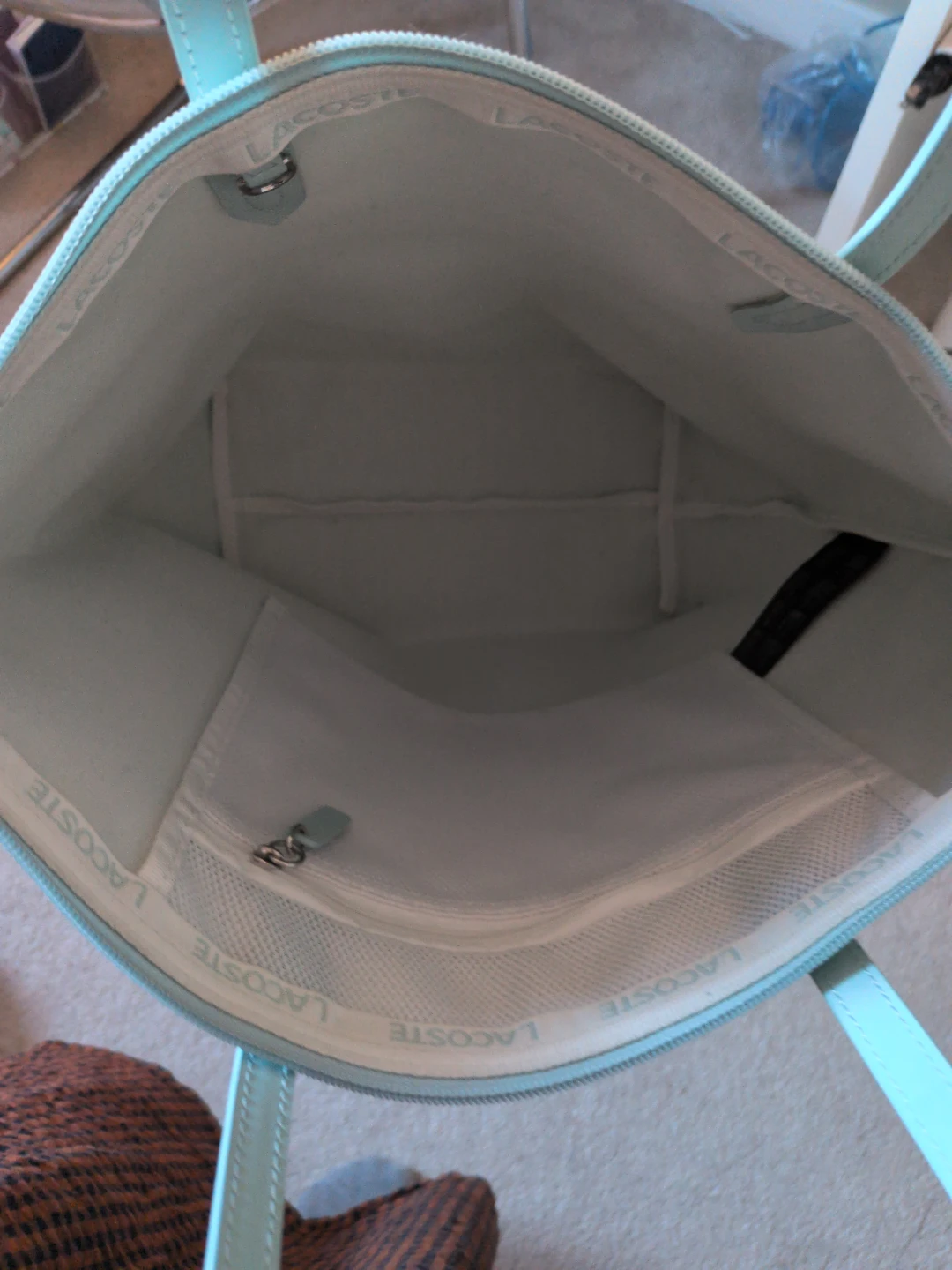 Lacoste Light Blue Tote Bag - photo 4