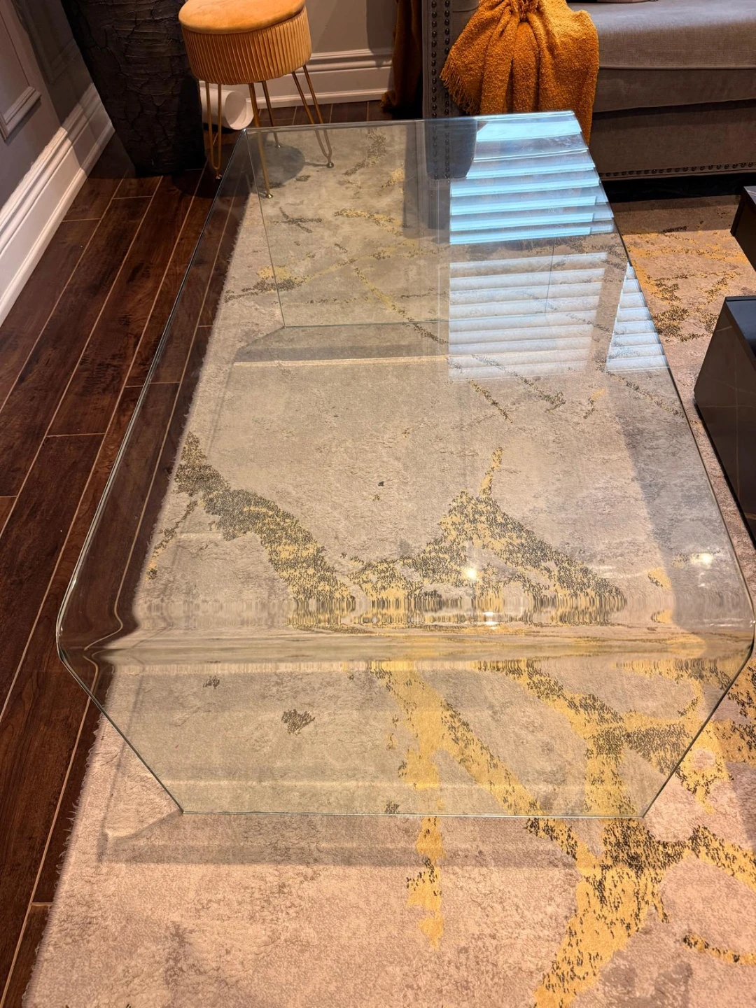 Clear Glass Coffee Table