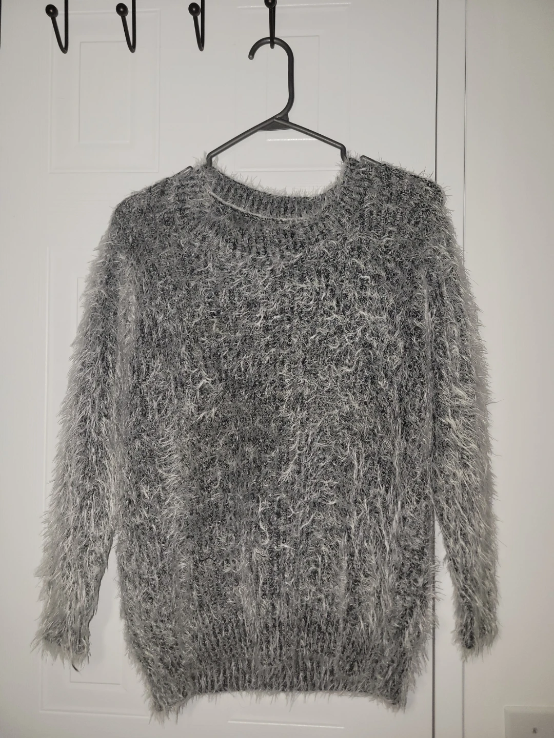 Grey Fuzzy Sweater