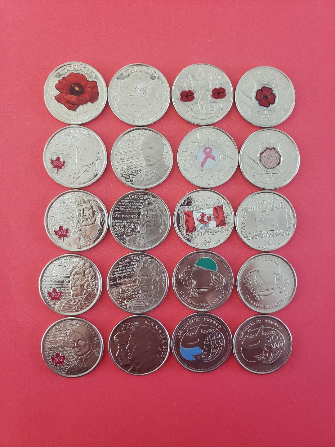 Canadian special edition quarter coins for collections