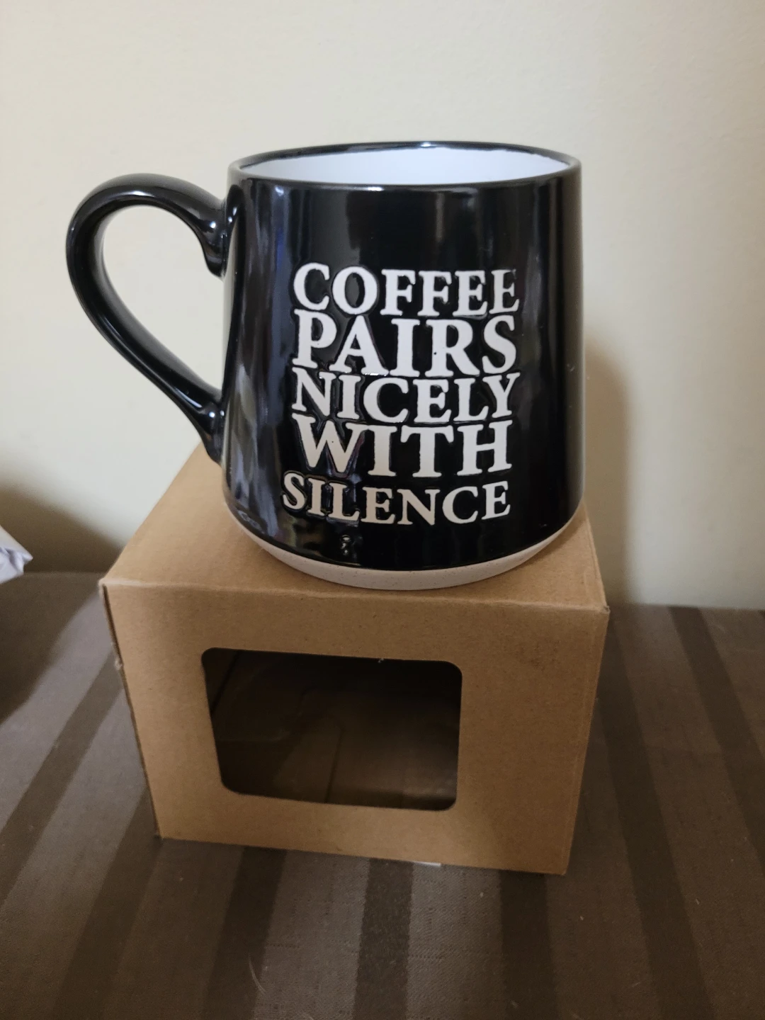 New Fat Bottom 16 oz Coffee mug Coffee Pairs Nicely Silence - photo 3