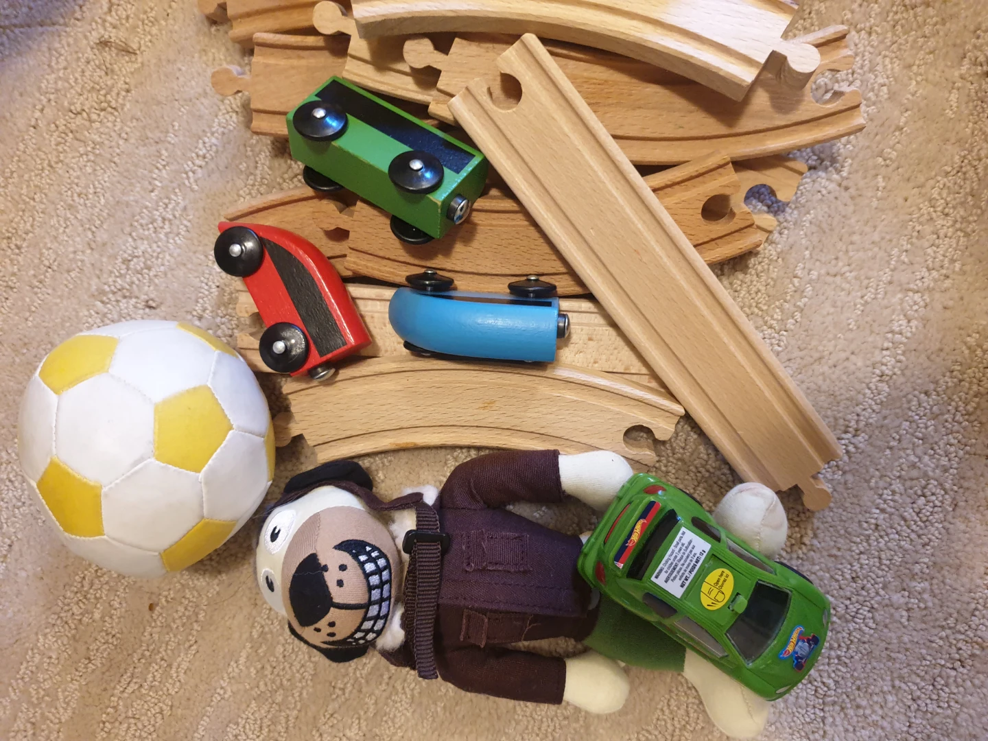 Bundle of Kids' Toys: Soccer Balls & Train Track - photo 2
