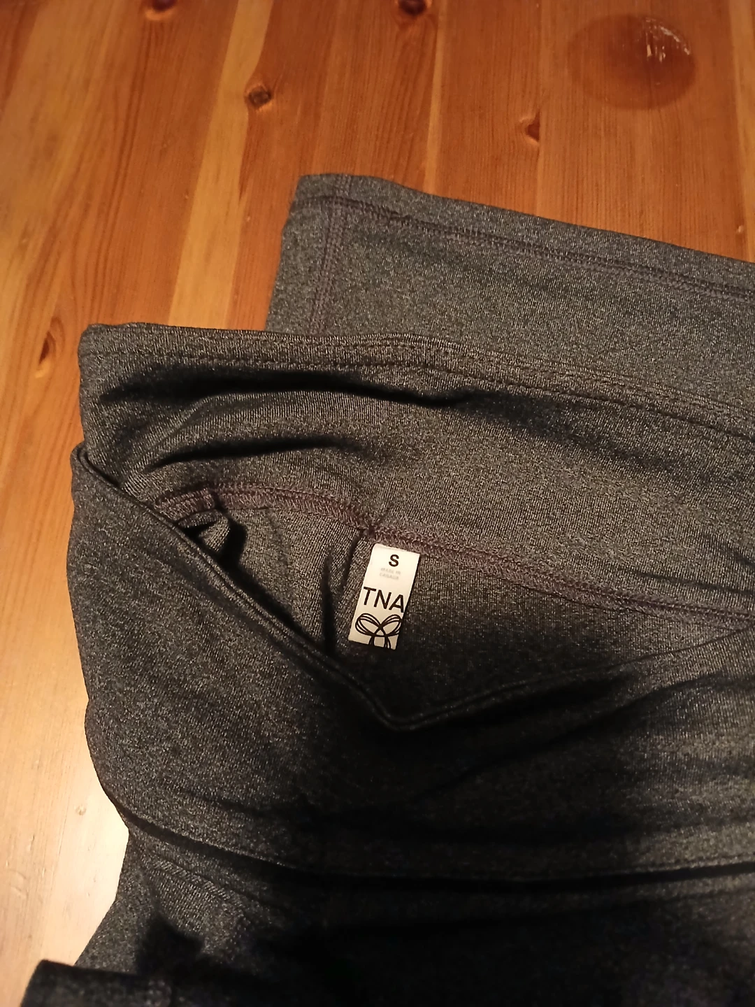 TNA Flare Yoga Pants - Charcoal Grey - Size Small - photo 4