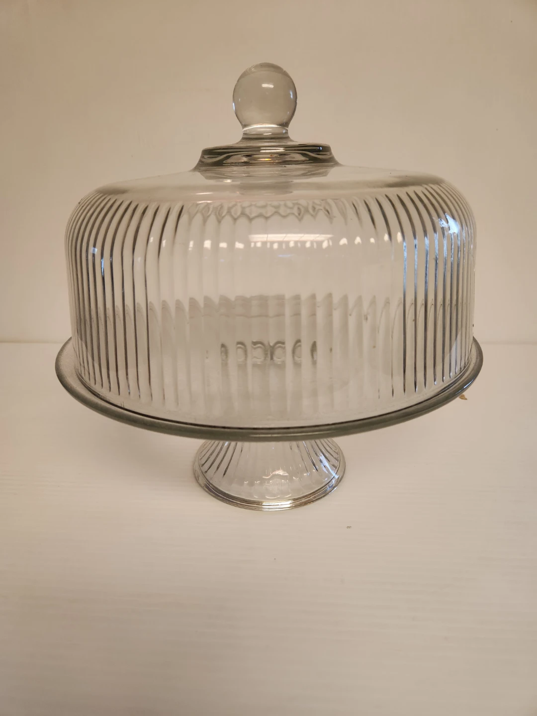 Glass Cake Stand with Dome Lid