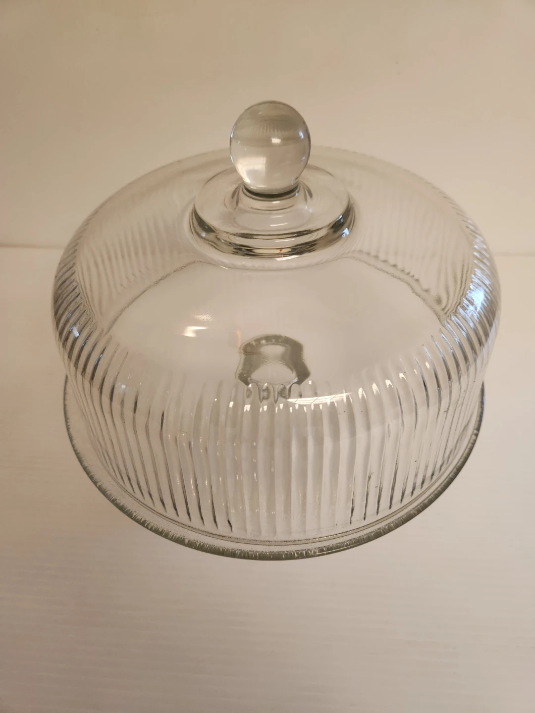 Glass Cake Stand with Dome Lid - photo 2