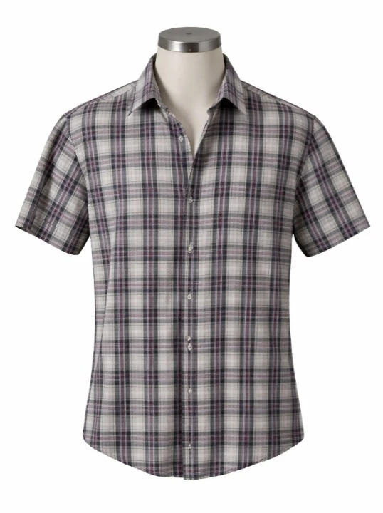 Short-sleeve button-up shirt