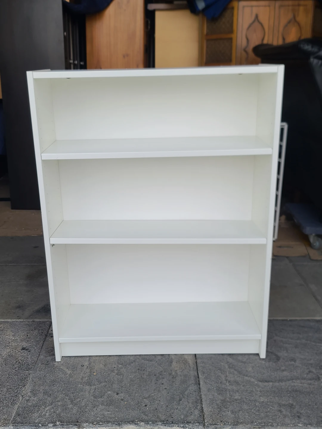 White 3-Shelf Bookcase