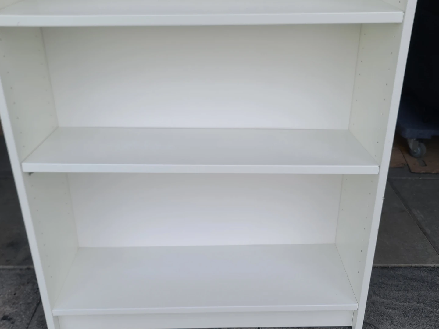 White 3-Shelf Bookcase - photo 4