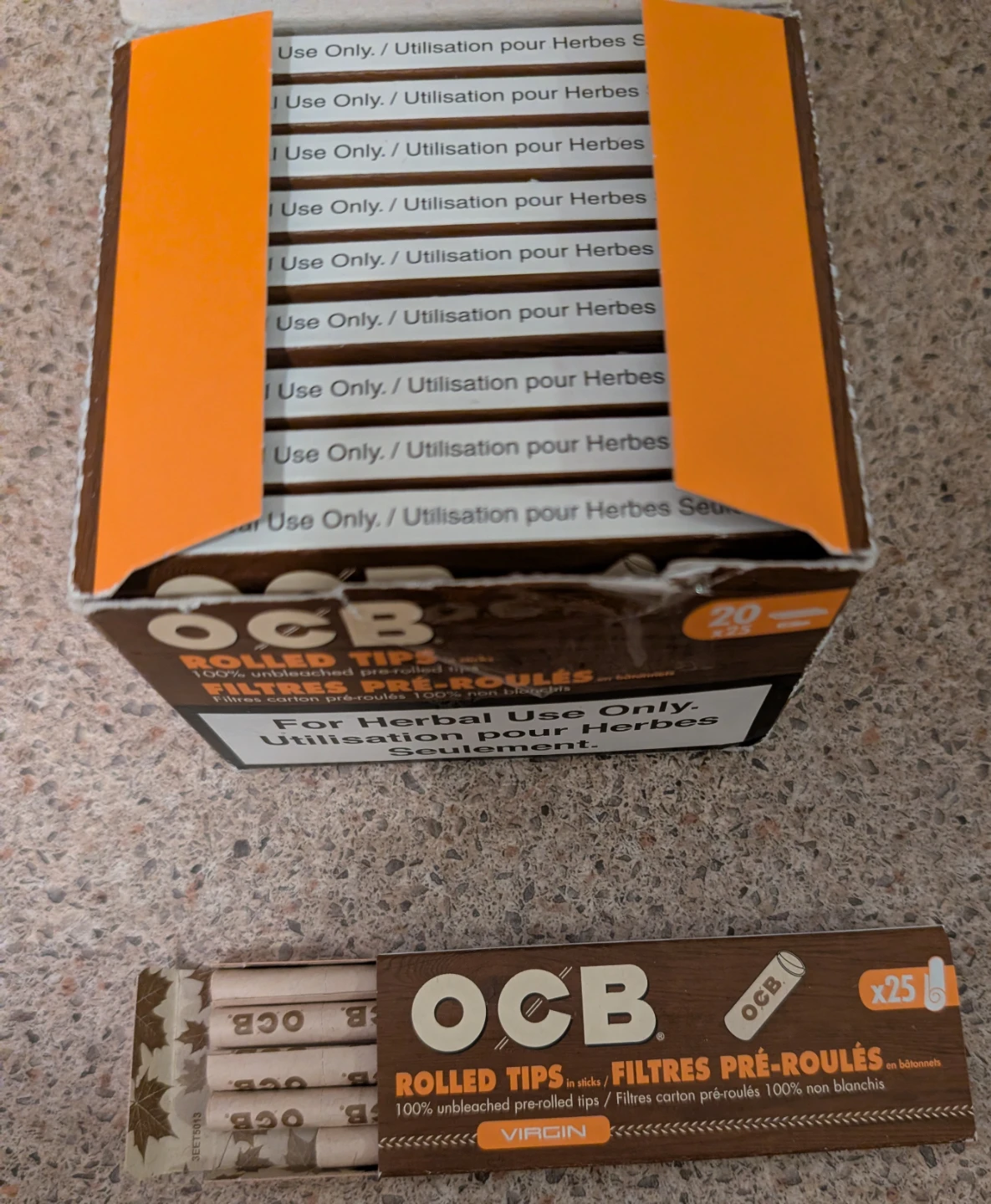 OCB Rolled Tips in sticks - 20 pack (x25) - photo 3