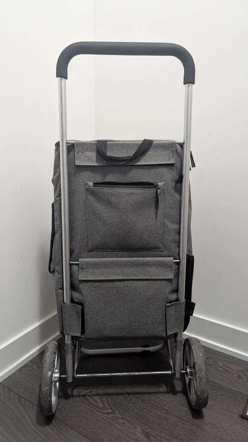 Grey Rolling Shopping Cart - photo 4