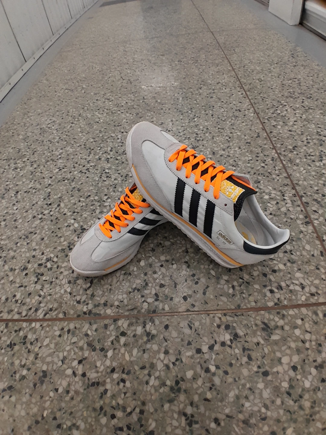 Adidas SL 72 Shoes - Grey/Black/Orange Size 11