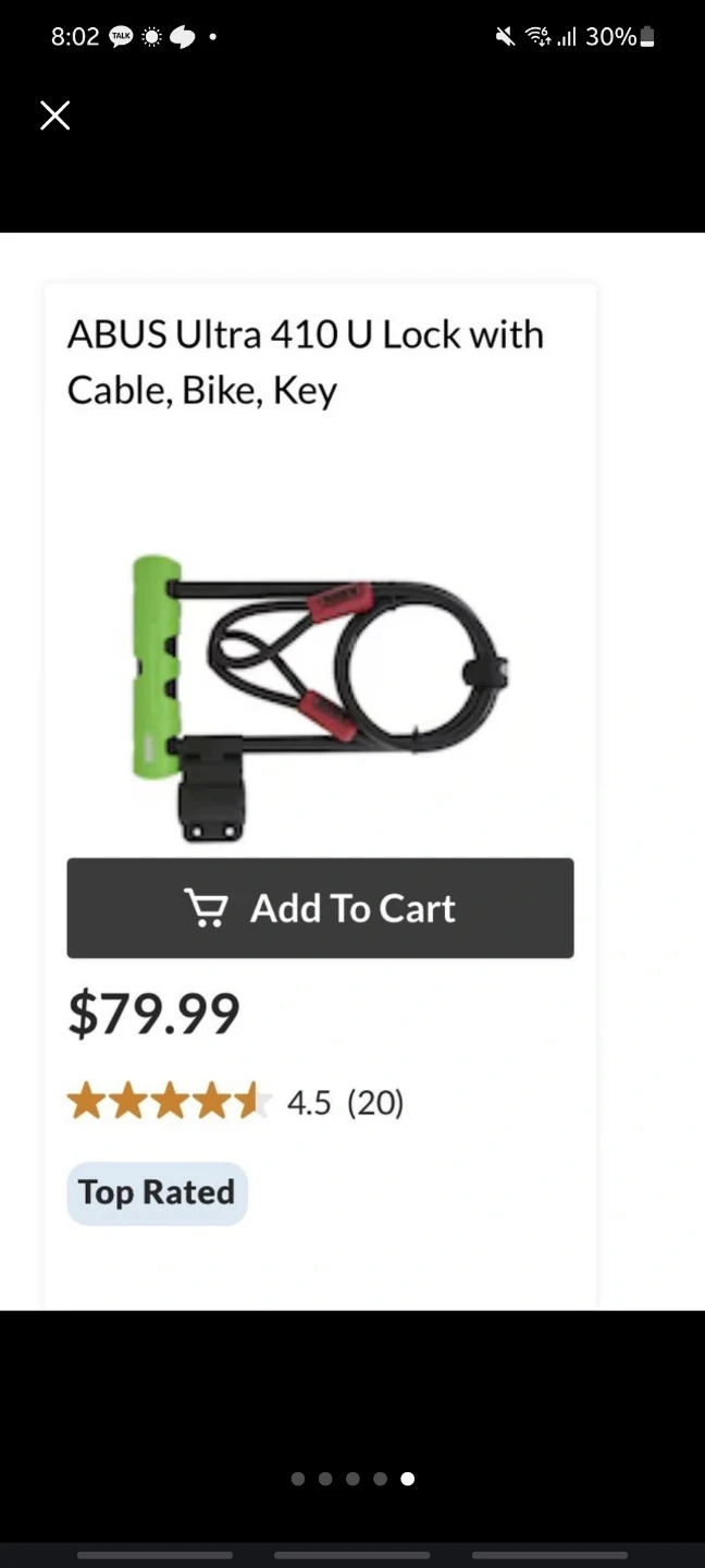 ABUS Ultra 410K U-Lock with Key