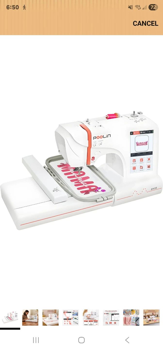 Poolin EOC05 Embroidery Sewing Machine - photo 2