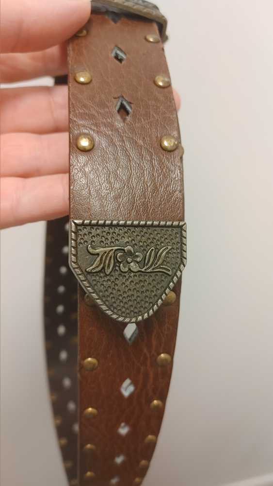 Brown Western Style Belt with Ornate Buckle - photo 4