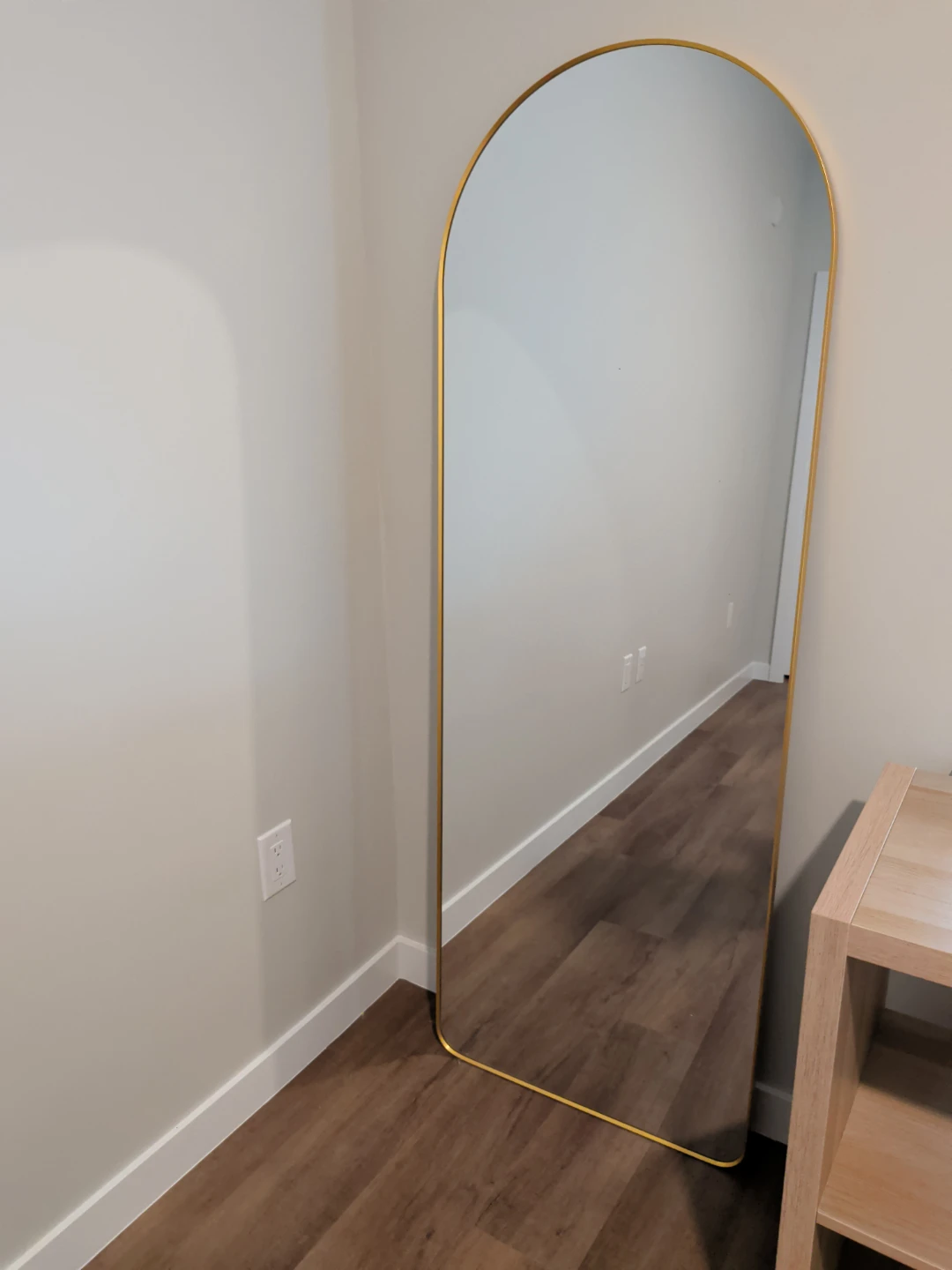 Arched Full Length Mirror - Gold Frame