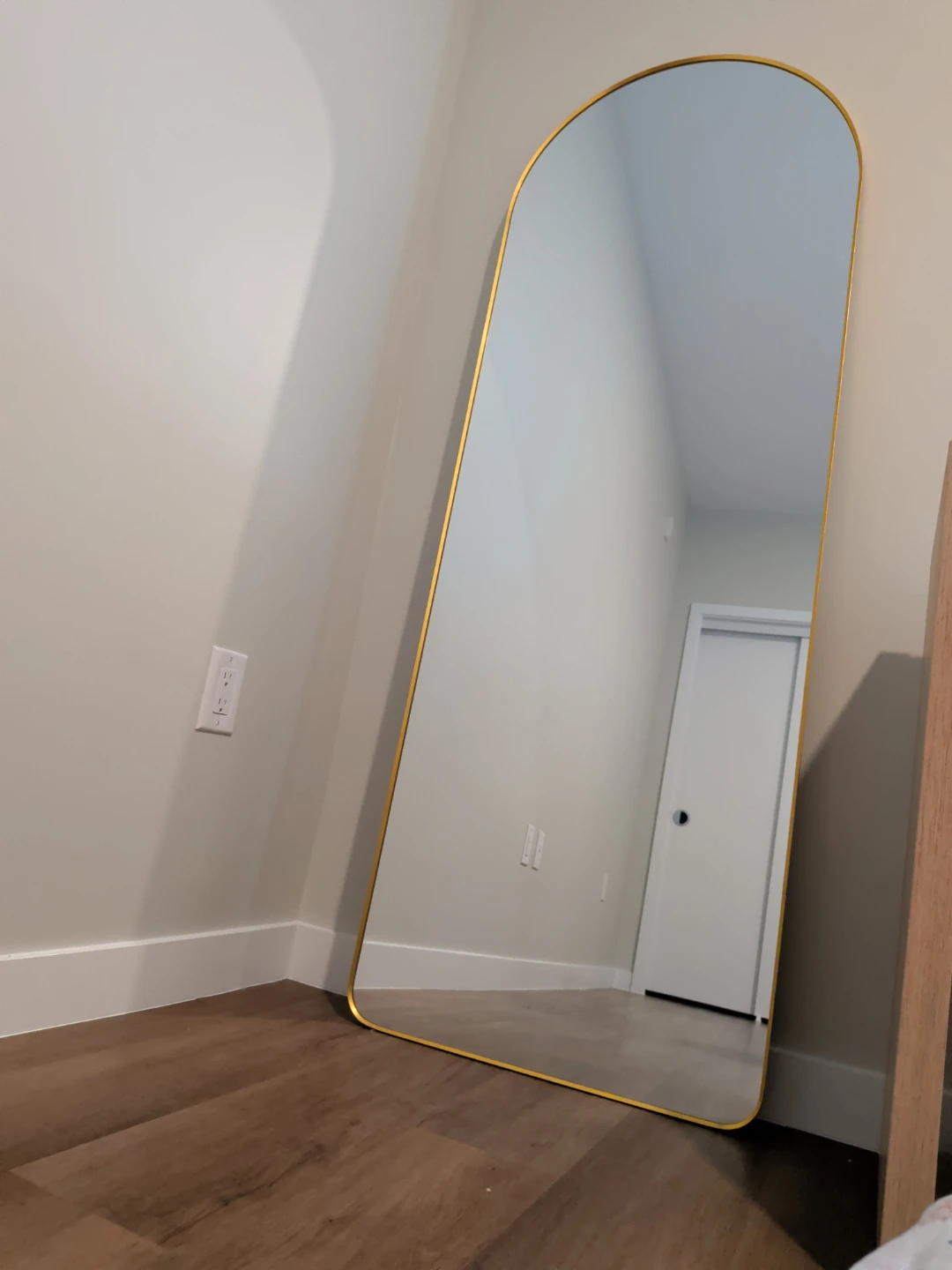 Arched Full Length Mirror - Gold Frame - photo 2