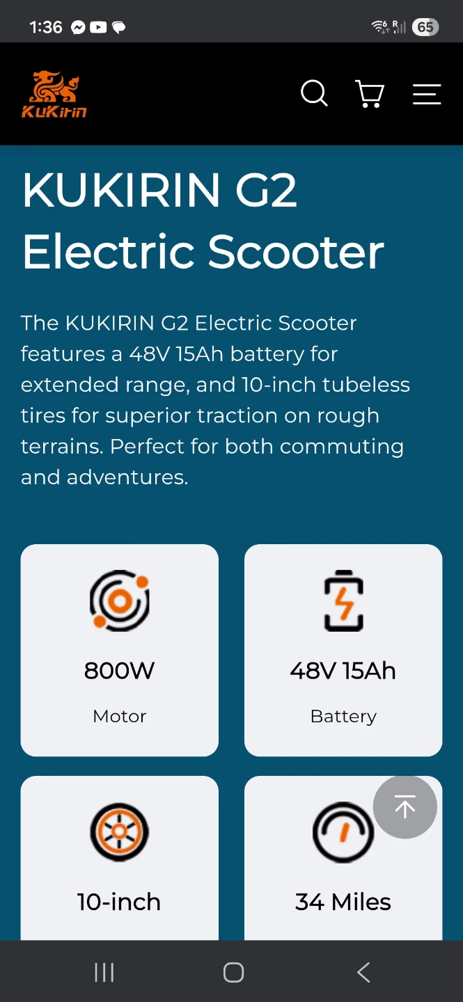 Kukirin G2 Electric Scooter