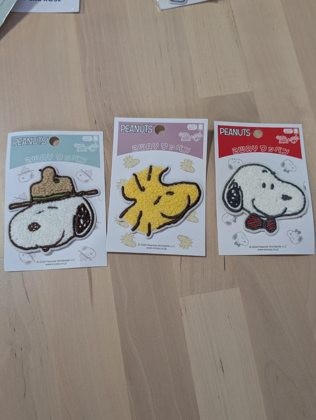 New Snoopy & Woodstock Iron-On/ peel & stick on Patches