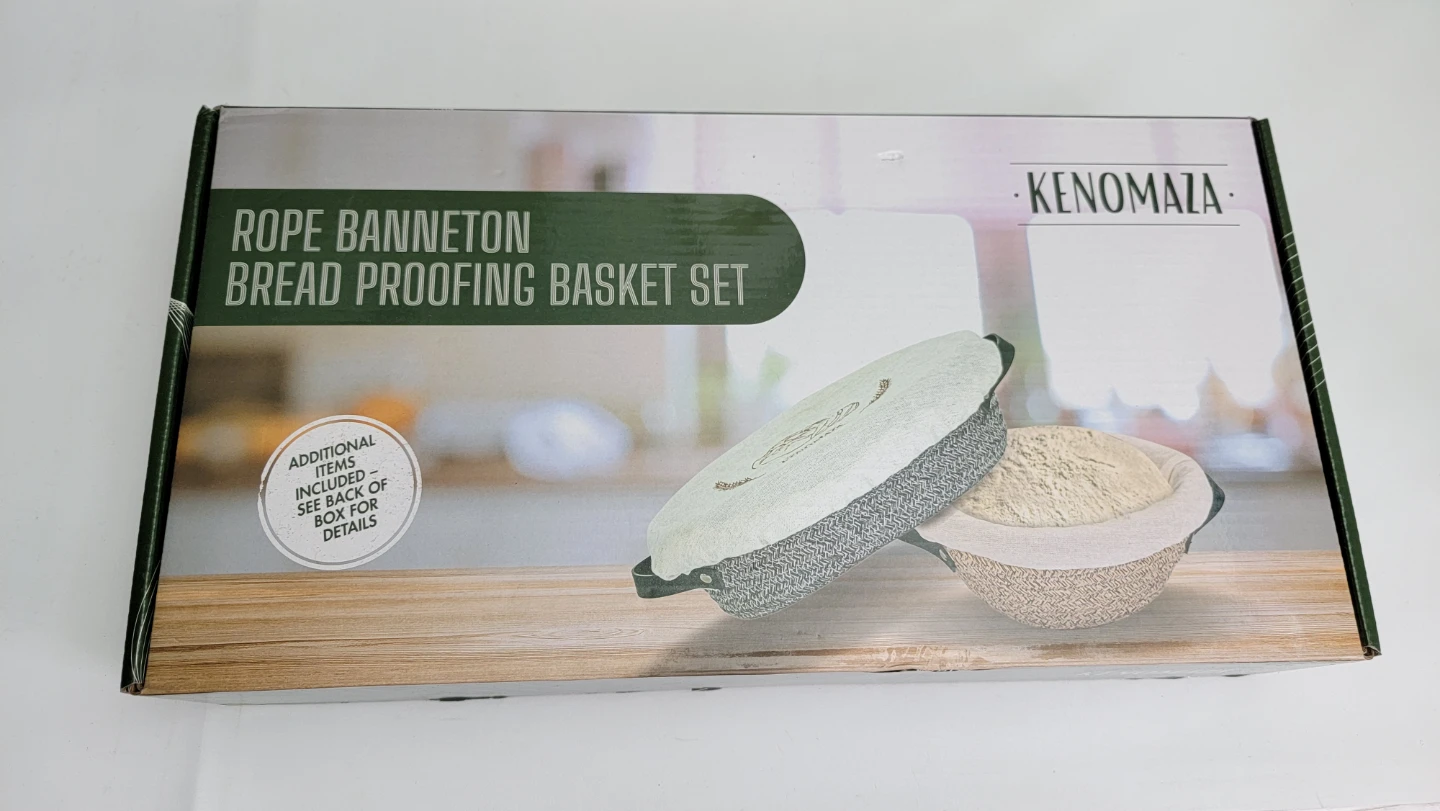 Sourdough Banneton Proofing Basket Set Round Oval with Knife - photo 2