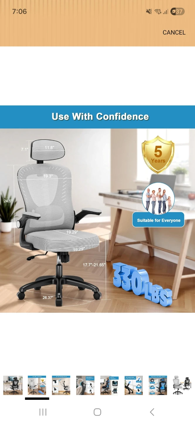 SPRDENG Ergonomic Office Chair - photo 3